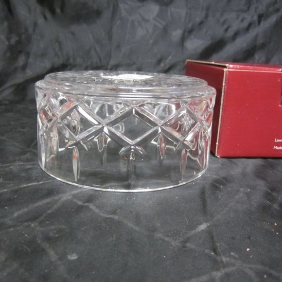 VINTAGE 99 GORHAM LEAD CRYSTAL LADY ANNE WINE BOTTLE COASTER, MADE IN CZECH REPU - Picture 8 of 8